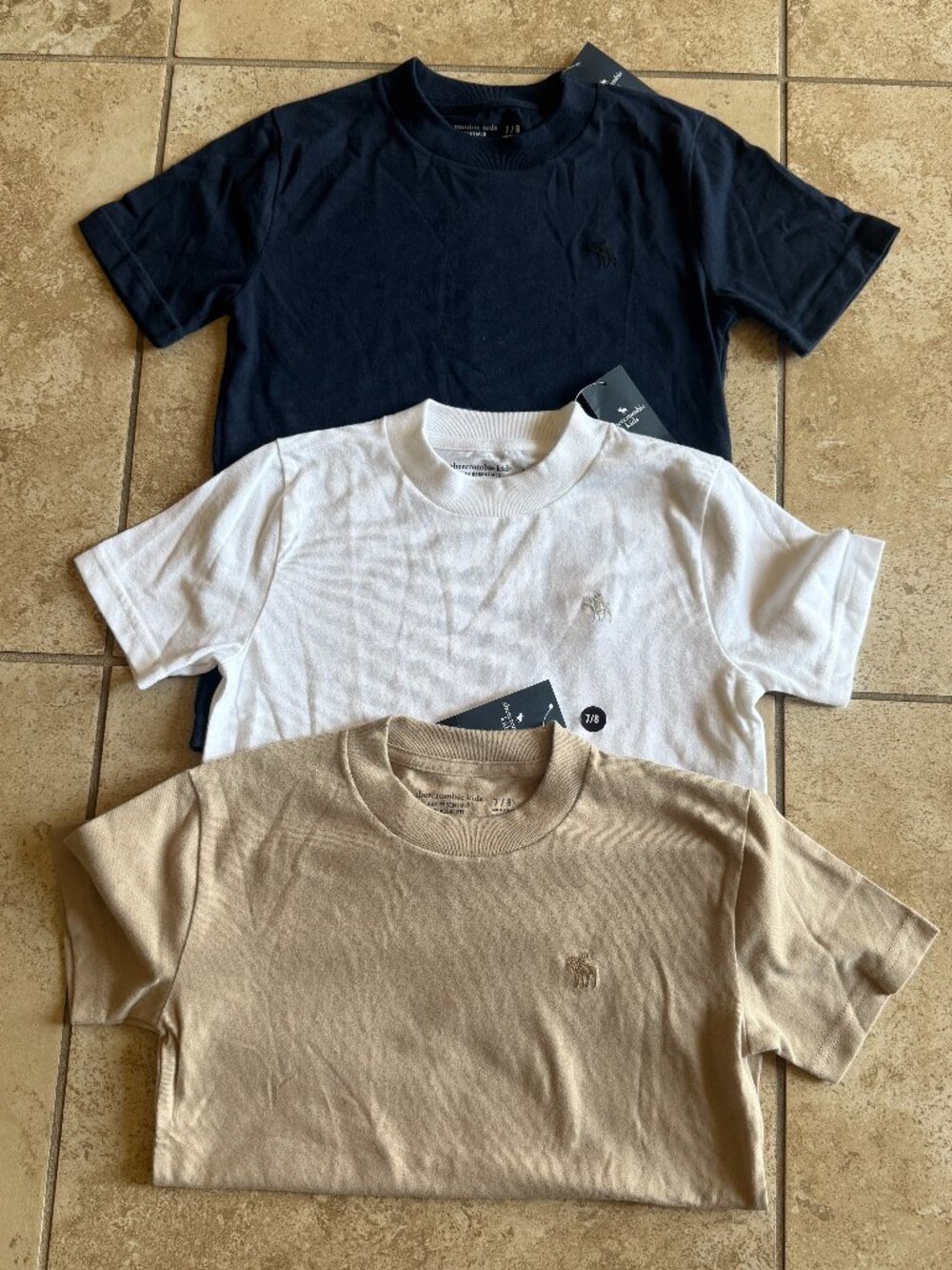 Bundle of NEW Abercrombie & Fitch Kids Essential Icon Tee